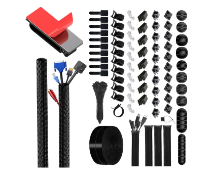 Kabel komputerowy MOZOS CM-SET zestaw do organizacji kabli.